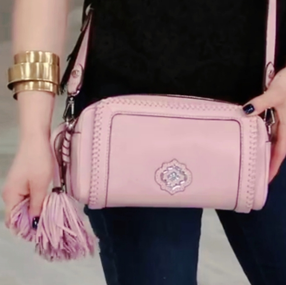 orYANY Pink Aideen Leather Crossbody with Tassel - Picture 7 of 11